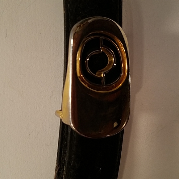 VTG 1980s genuine leather belt - Picture 2 of 5